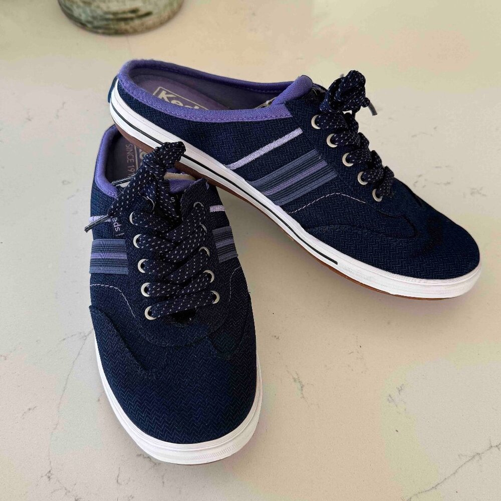 Keds Ortholite Navy Mule Tennis Shoes Sz 7.5
